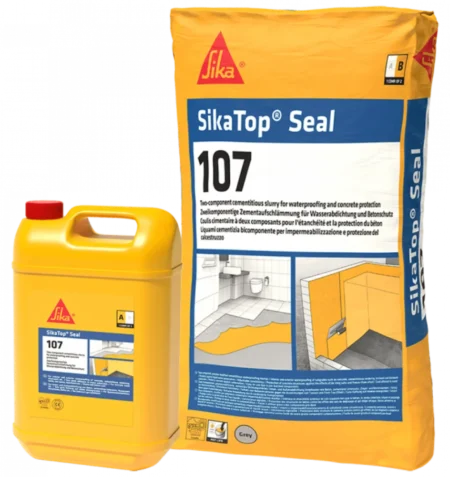 طقم سيكا توب سيل 107 عازل مائي أسمنتي من مكونين SikaTop Seal 107